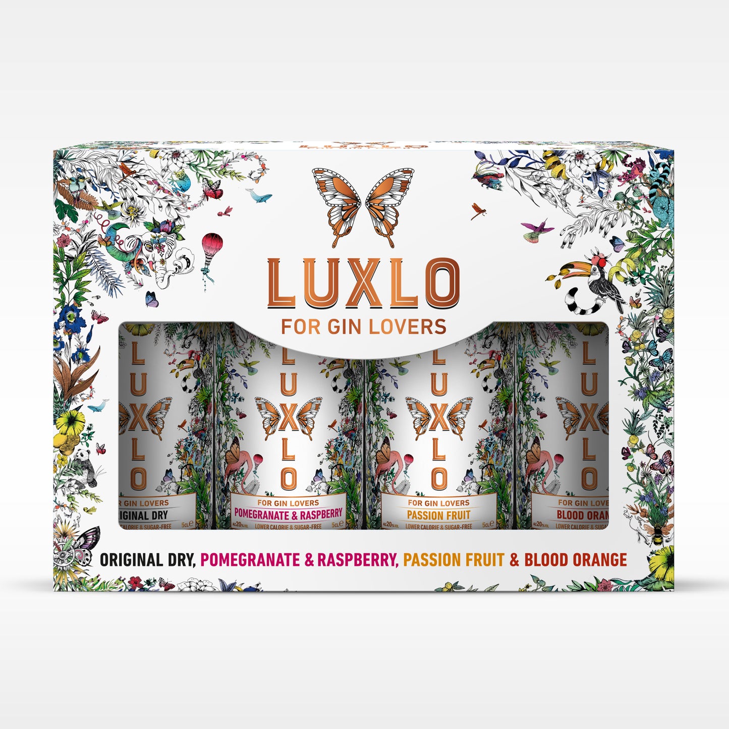 LUXLO for GIN LOVERS – Collection (4 x 5cl)